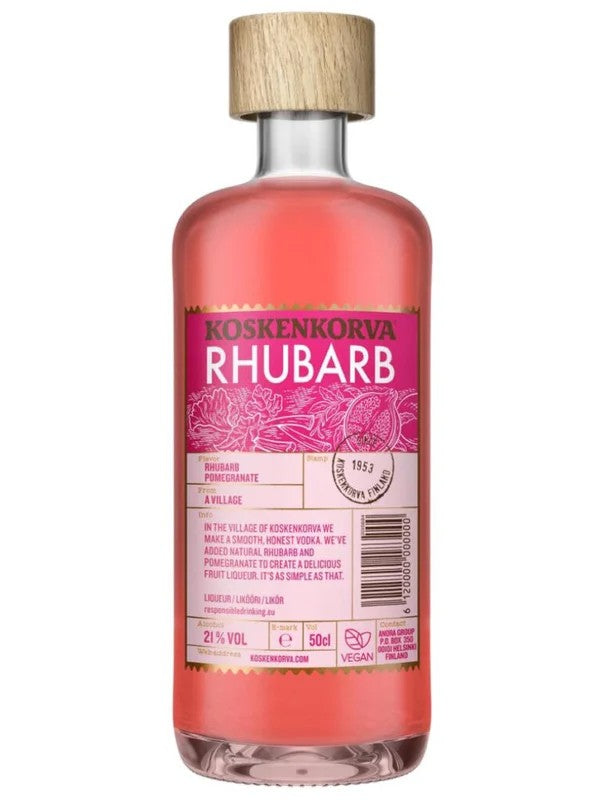 KoskenkorvaRhubarb50cl.21%
