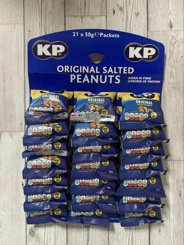 KPSALTEDPEANUTSCARD21X50G