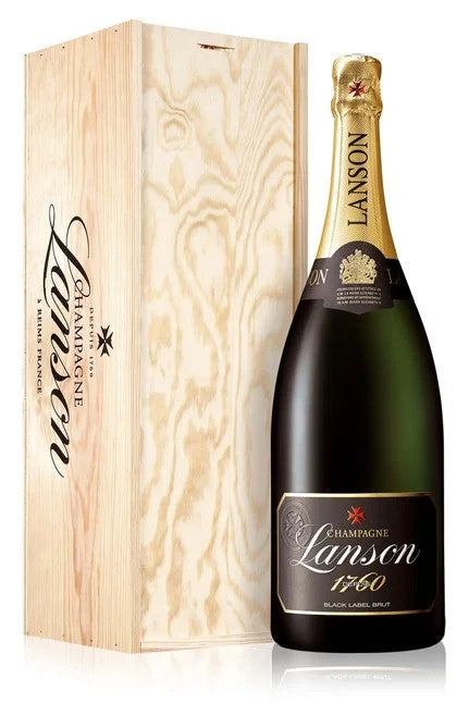 LansonBlackLabelBrutNVMagnumInWoodBox(1.5Ltr)