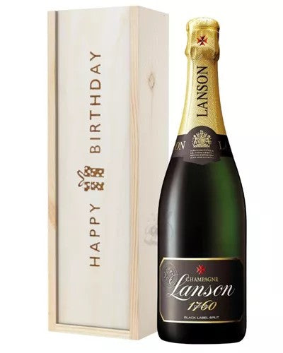 LansonChampagneBirthdayGiftInWoodenBox