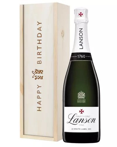 LansonWhiteLabelChampagneBirthdayGiftInWoodenBox
