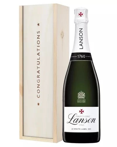 LansonWhiteLabelChampagneCongratulationsGiftInWoodenBox