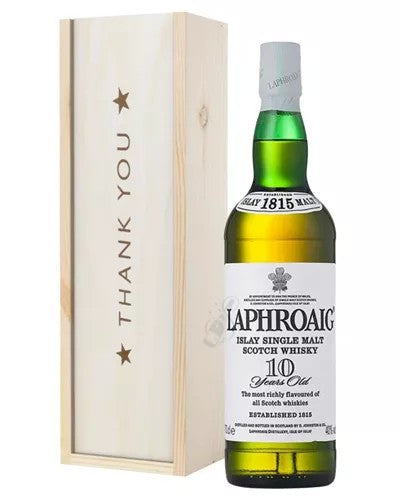 Laphroaig10SingleMaltWhiskyThankYouGiftInWoodenBox