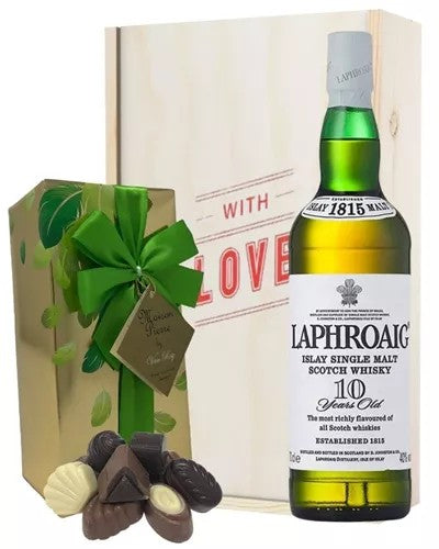 Laphroaig10YearOldWhiskyandChocolatesValentinesGift