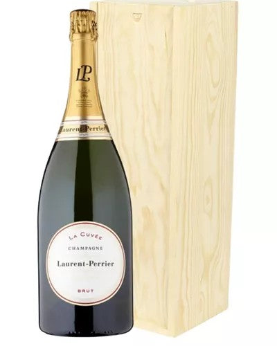 LaurentPerrierChampagneMagnum150clinWoodenGiftBox