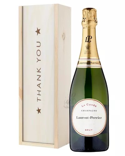 LaurentPerrierChampagneThankYouGiftInWoodenBox