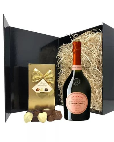 LaurentPerrierRoseChampagneandChocolateGiftSet