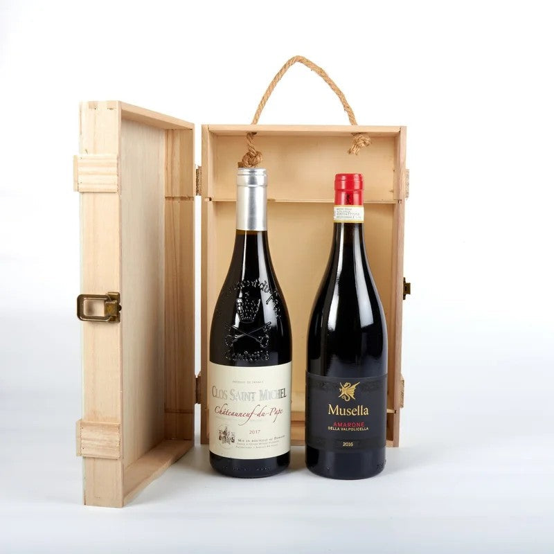 LuxuryRedWineWoodenGiftBox