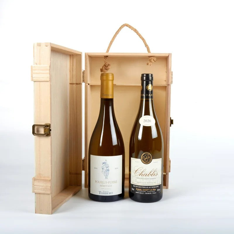LuxuryWhiteWineWoodenGiftBox