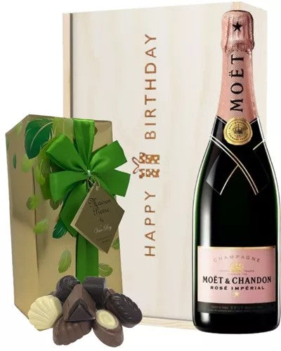 Moet&ChandonRoseChampagneandChocolatesBirthdayGiftBox