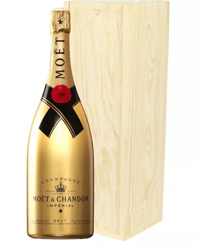 MoetandChandonGoldEditionChampagneMagnum150clinWoodenGiftBox
