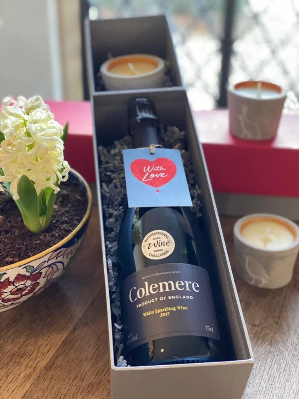 MotheringSunday–ColemereSparklingWhiteWineandCandle