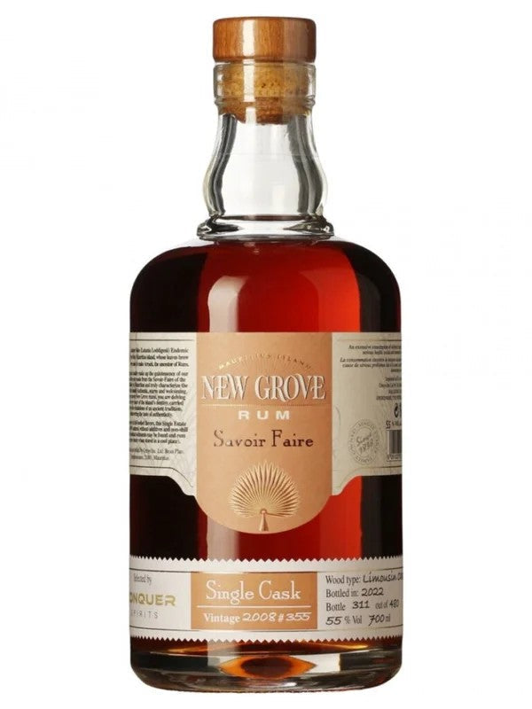 NewGroveRumSavoirFaire2008SingleCask#35570cl.55%