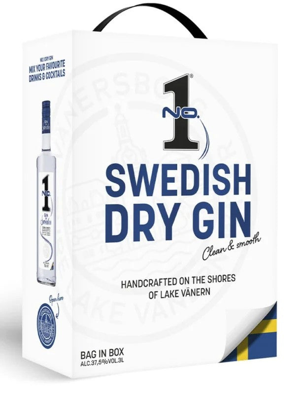 NO.1SwedishDryGinBIB300cl.37,5%