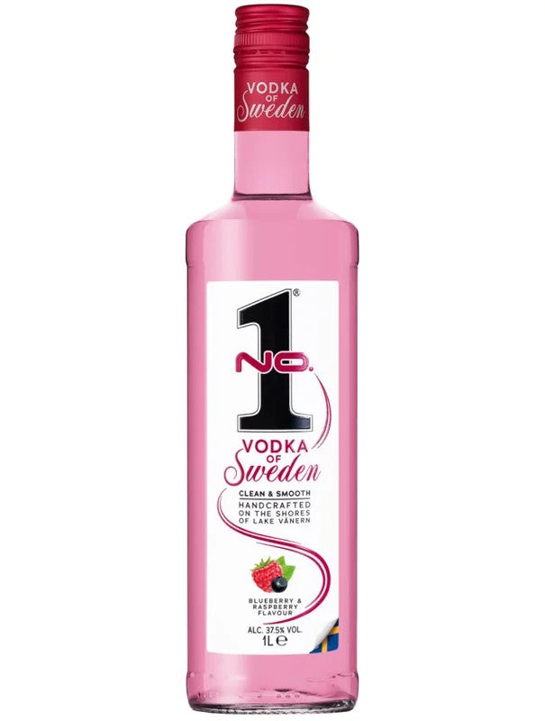 NO.1SwedishVodka–Blueberry&RaspberryFlavour100cl.37,5%