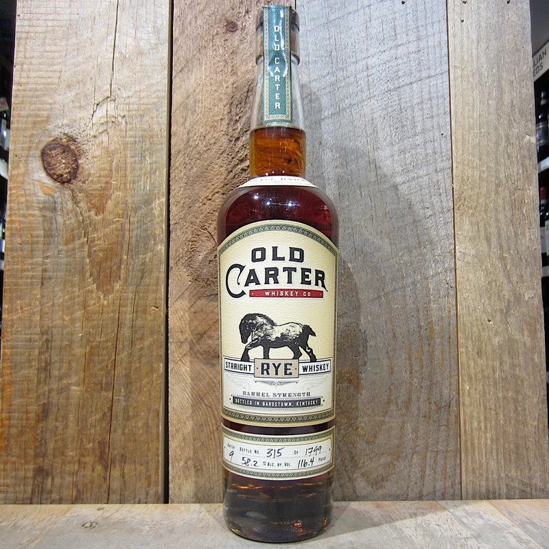 OldCarterStraightRyeWhiskey116.4ProofBatchNo.9750ml