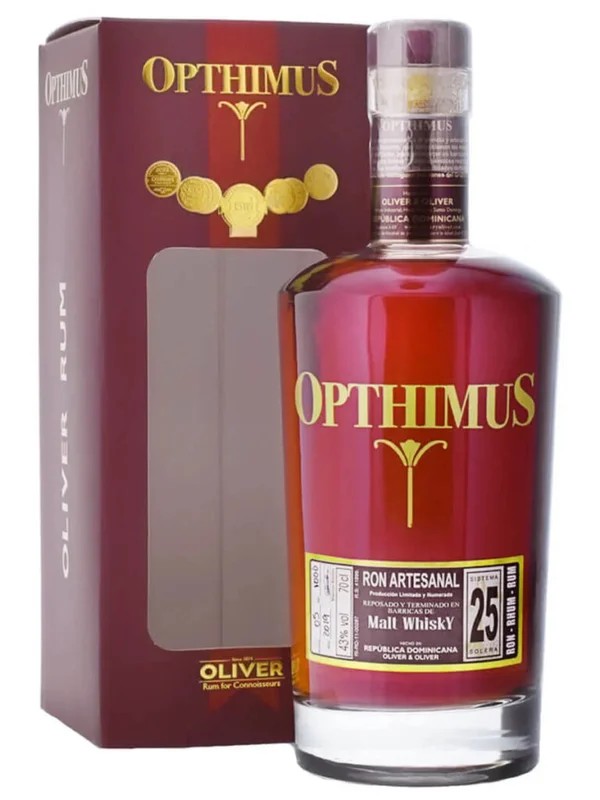 OpthimusRonArtesanalMaltWhisky25Years70cl.43%