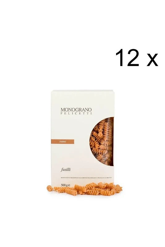 OrganicFusillii“Farro”No.178(12x500g)MonogranoFelicettiPasta