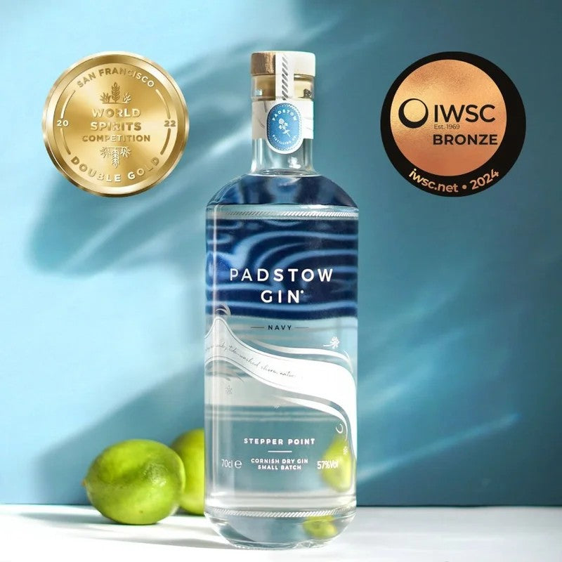 PadstowGin‘StepperPoint’Navy57%70cl–RecycledGlass