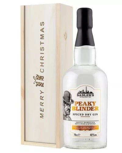 PeakyBlinderGinChristmasGiftInWoodenBox