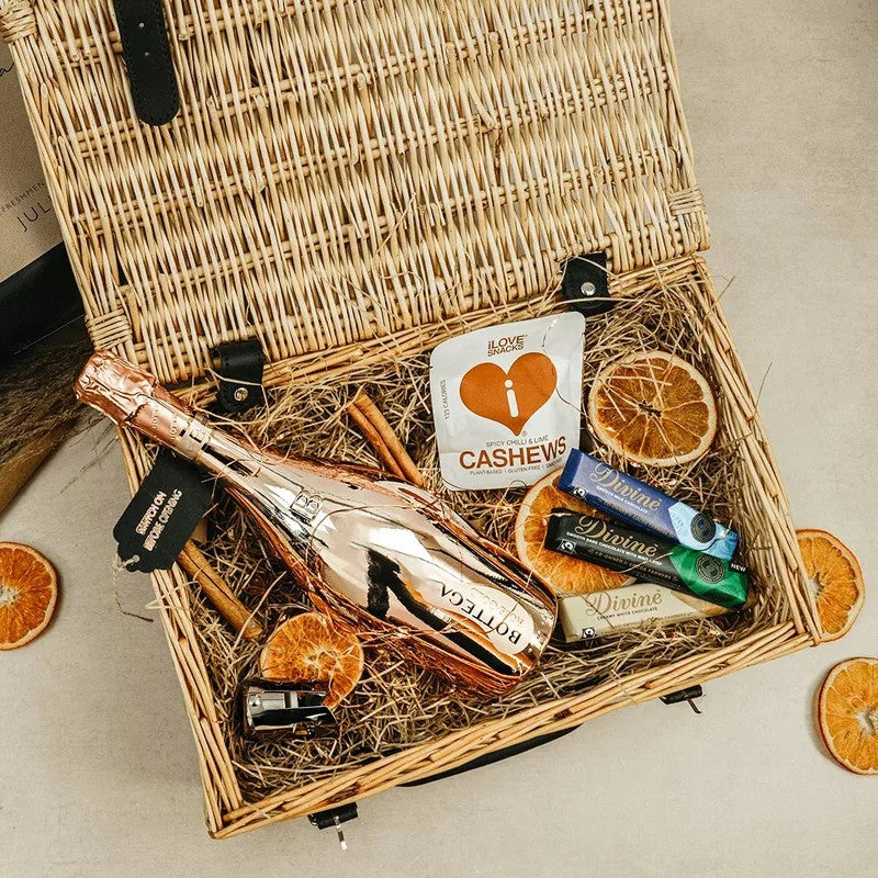 PersonalisedBottegaRoseGoldProseccoPremiumGiftHamper