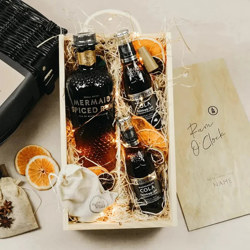PersonalisedMermaidSpicedRumGiftSet