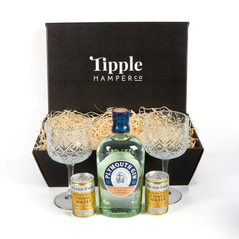 PlymouthGin,TonicandVintageGinGlassesHamper