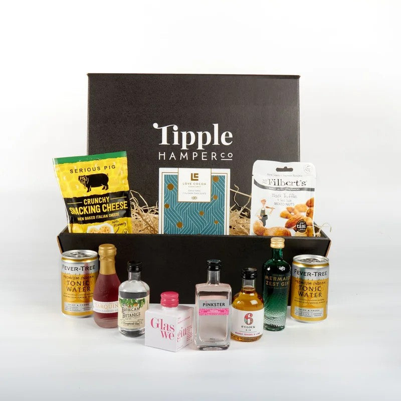 PremiumFruitGinMiniature&SnacksSelectionHamper
