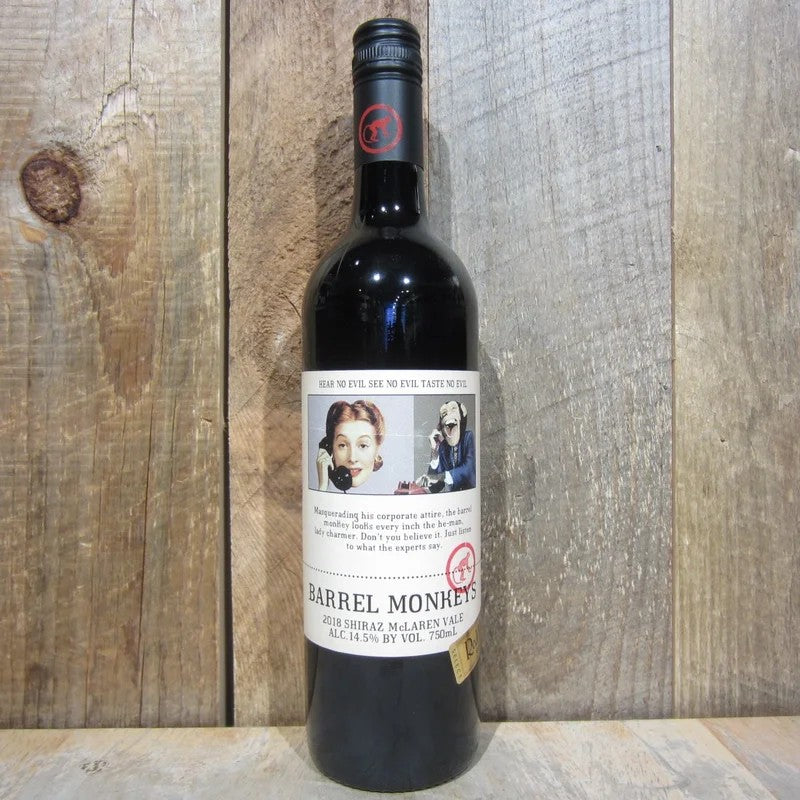 RedHeadsStudioBarrelMonkeysShirazMclarenVale750ml