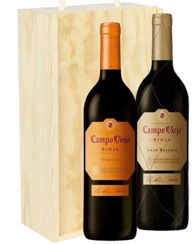 RiojaReservaTwoBottleWineGiftinWoodenBox