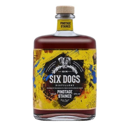 SixDogsPinotageStainedGin70cl(43%ABV)