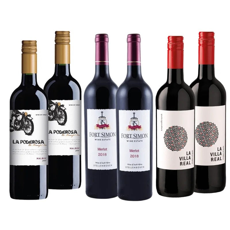 SoftandEasyDrinkingRedWineMixedcaseofVeryquaffableWine6x750ml
