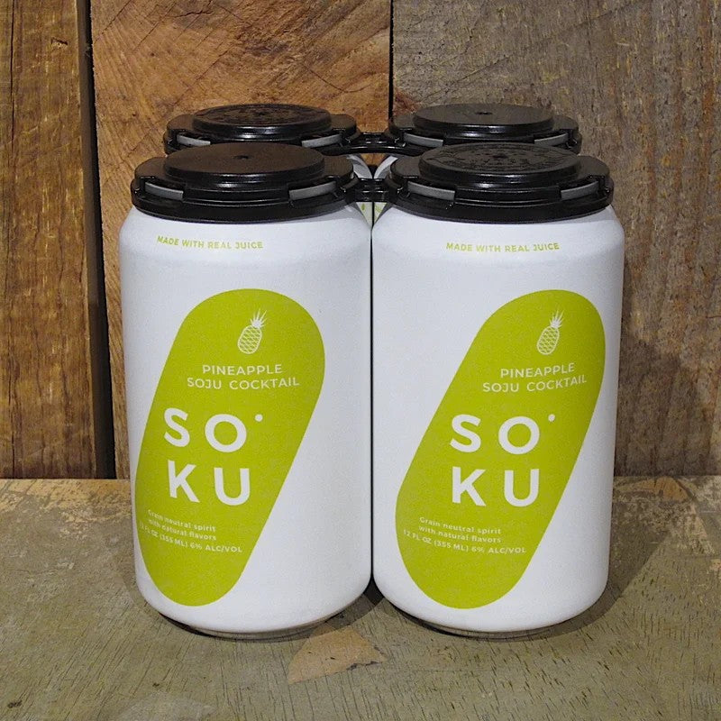 SokuPineappleSojuSeltzer355ml(4-Pack)