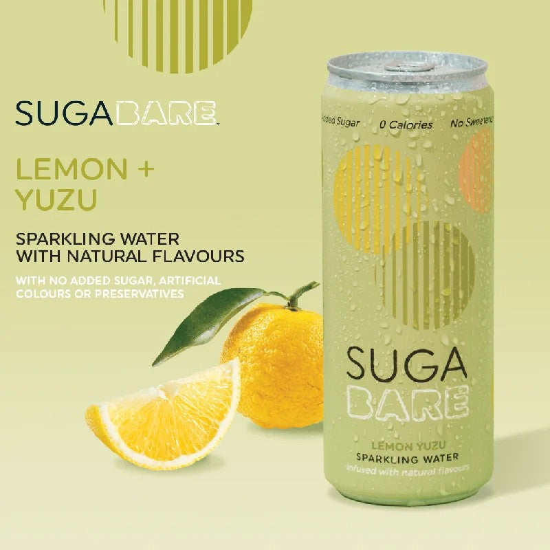 SugabareLemon&YuzuSparklingWater330mlx4Cans