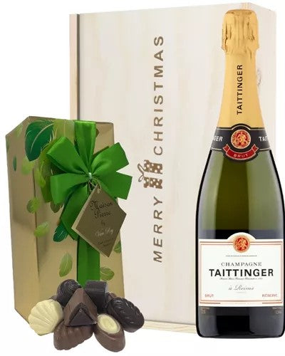 TaittingerChristmasChampagneandChocolatesGiftBox