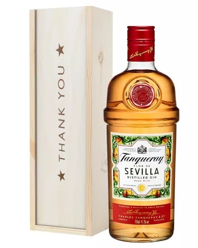TanqueraySevillaGinThankYouGiftInWoodenBox