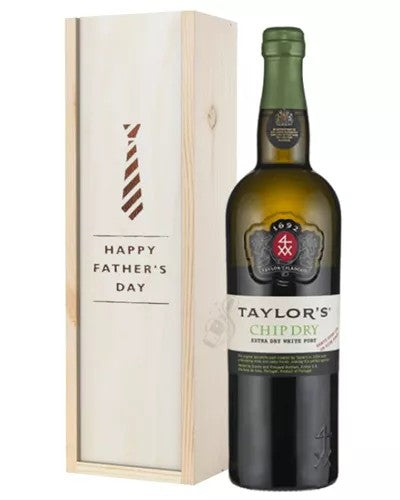 TaylorsChipDryWhitePortFathersDayGiftInWoodenBox