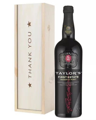 TaylorsFirstReservePortThankYouGiftInWoodenBox