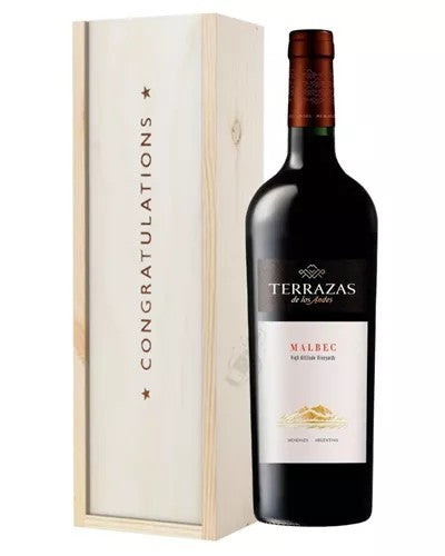 TerrazasReservaMalbecRedWineCongratulationsGiftInWoodenBox