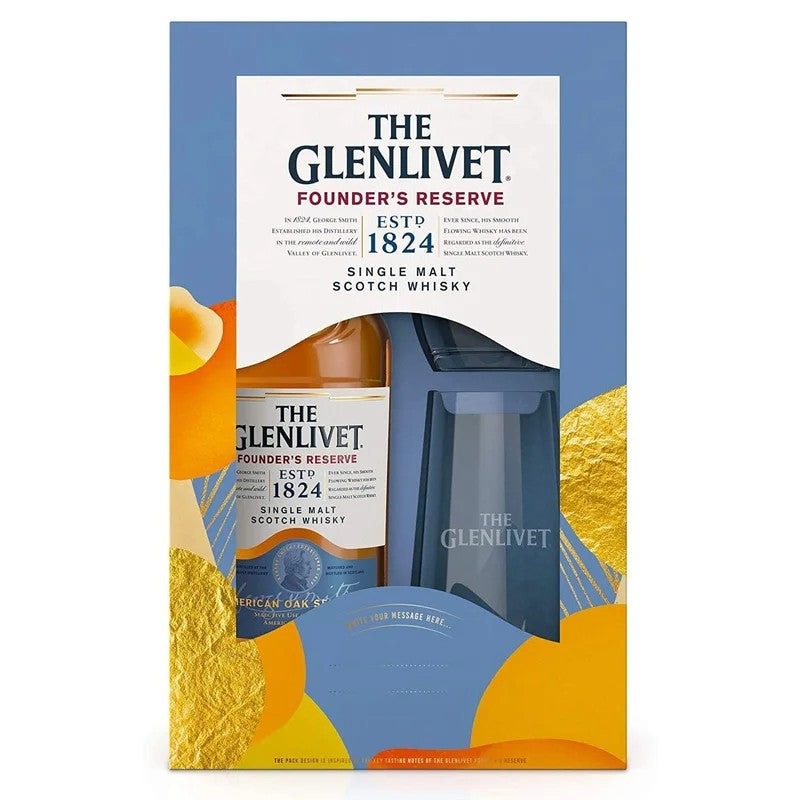 TheGlenlivetFounder’sReserveScotchWhiskywith2Glasses70cl