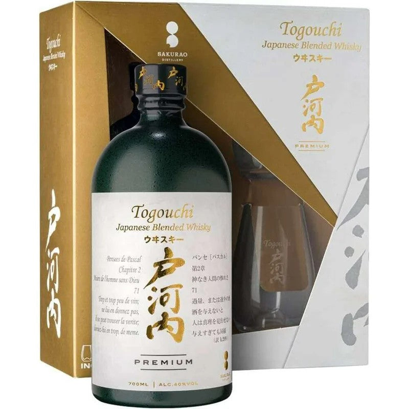TogouchiJapaneseBlendedPremiumWhiskyBoxcon2bicchieri(70CL,40.0%Vol.)