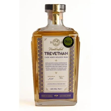 TrevethanCaskAgedGoldenRum(70cl)43%
