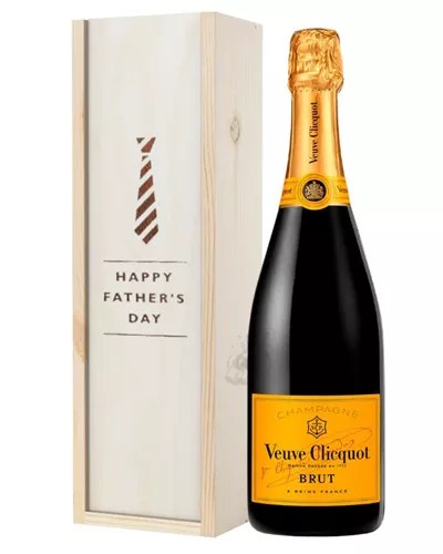 VeuveClicquotChampagneFathersDayGiftInWoodenBox