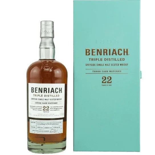 WhiskeyBenriach22YearsOldTripleDistilledThreeCaskMatured(70CL,46.80%Vol.)