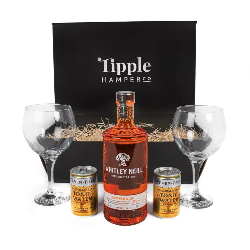 WhitleyNeillBloodOrangeGin,Tonic&GlassesGiftSetHamper–43%ABV