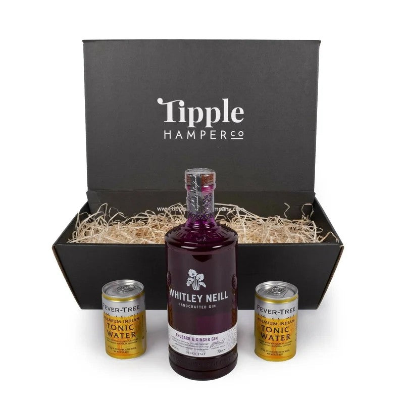 WhitleyNeillRhubarb&GingerGin&TonicGiftSetHamper–43%ABV