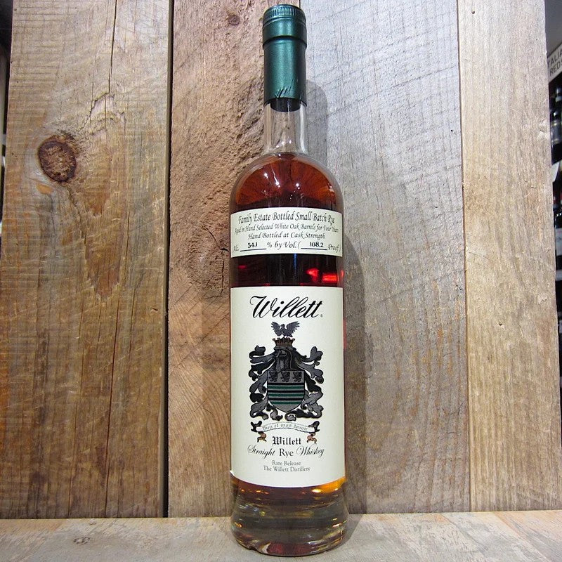Willett4yrStraightRyeWhiskey108.2Proof750ml