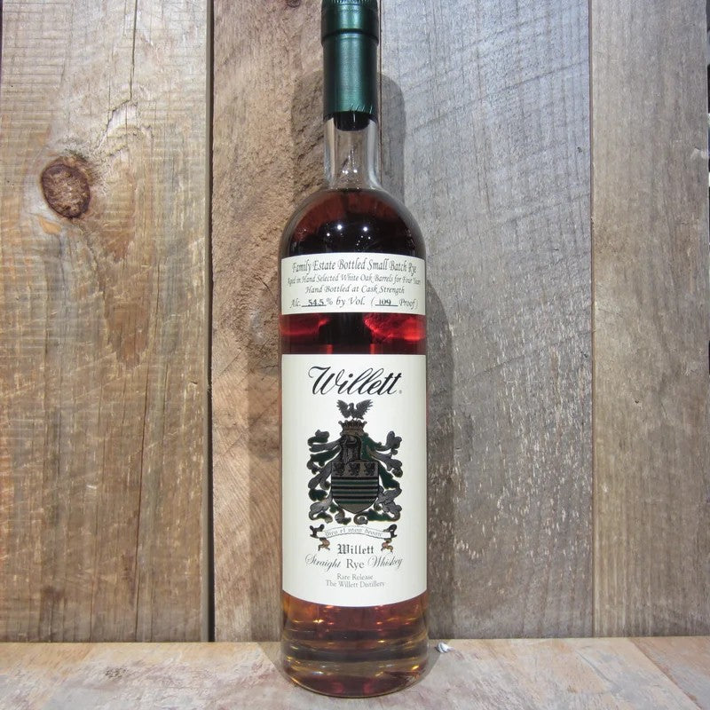 Willett4yrStraightRyeWhiskey109.8Proof750ml