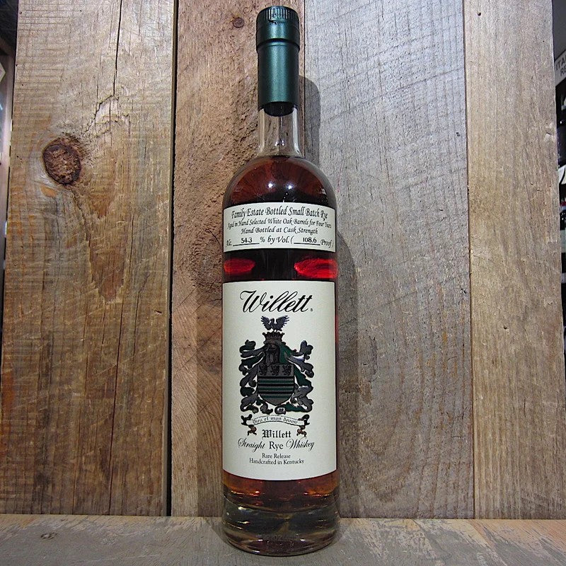 Willett4yrStraightRyeWhiskey108.6Proof750ml