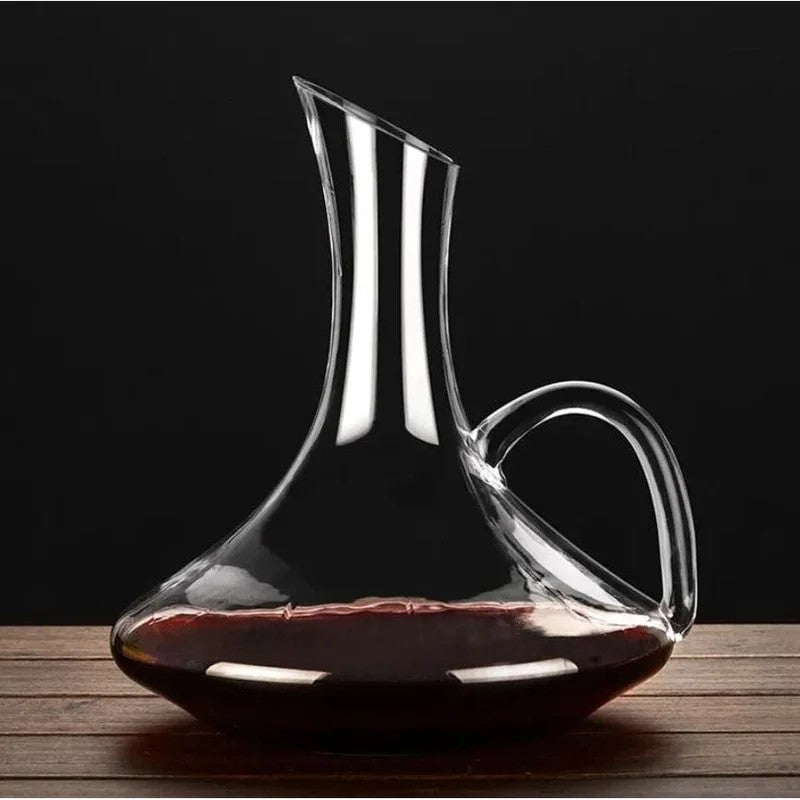 WineDecanter1.5litreroundbasewithhandle
